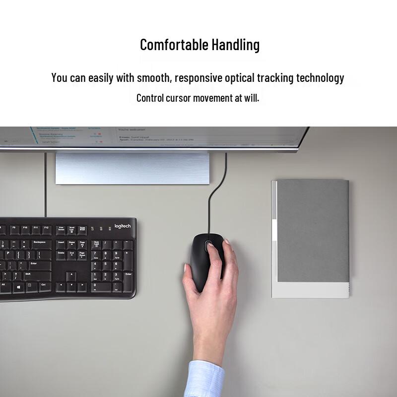 Logitech M110 Wired Silent Office Mouse