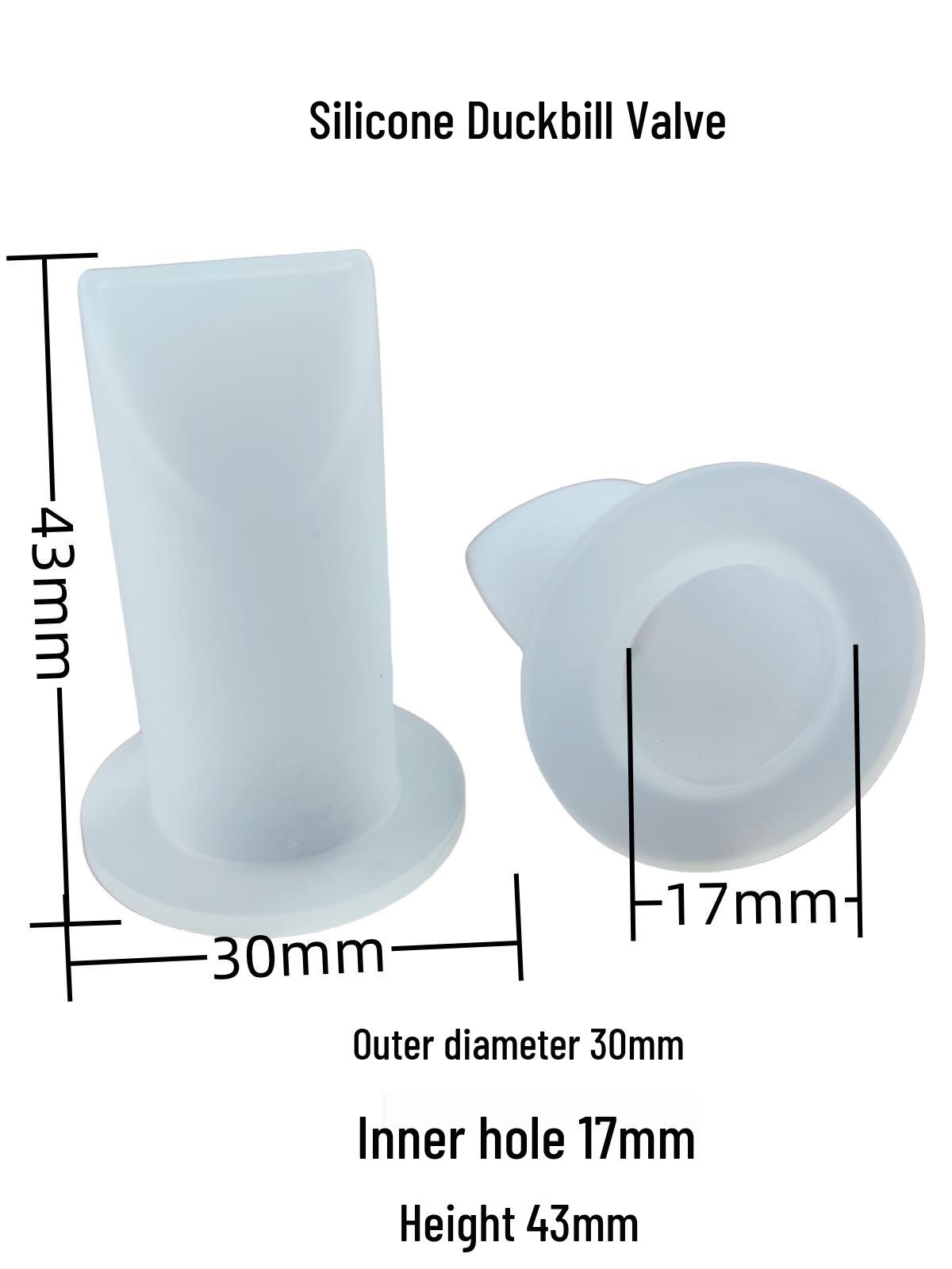 Silicone Duckbill One-Way Anti-Backflow Valve for Hand Sanitizer & Water Guns No