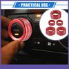 AC Climate Control Knob Rings FIVE  for Toyota 4runner 2010- Red