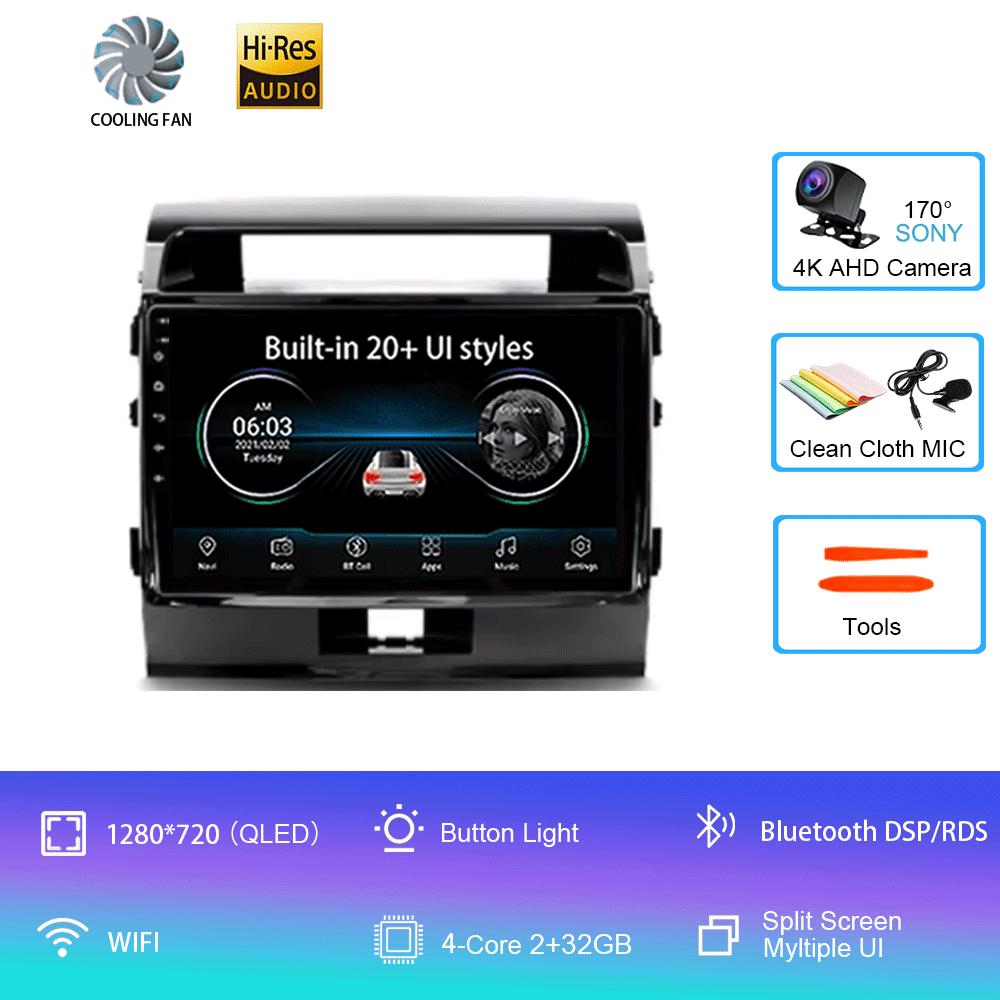 

10,1-дюймовый Android для Toyota Land Cruiser 200 2007 - 2015 Автомобильный Радио Мультимедийный Плеер Навигация GPS Беспроводной Carplay DSP Wifi CHINA