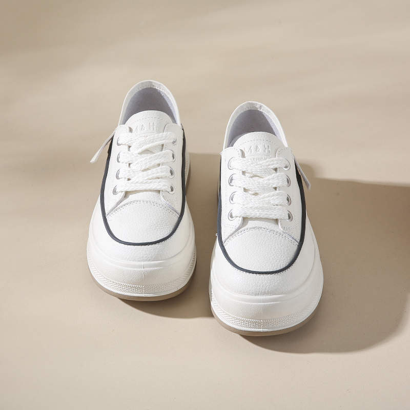 Spring and Autumn new two-wear versatile little white board shoes dissolved muffin platform single shoes casual fashion retro women's shoes