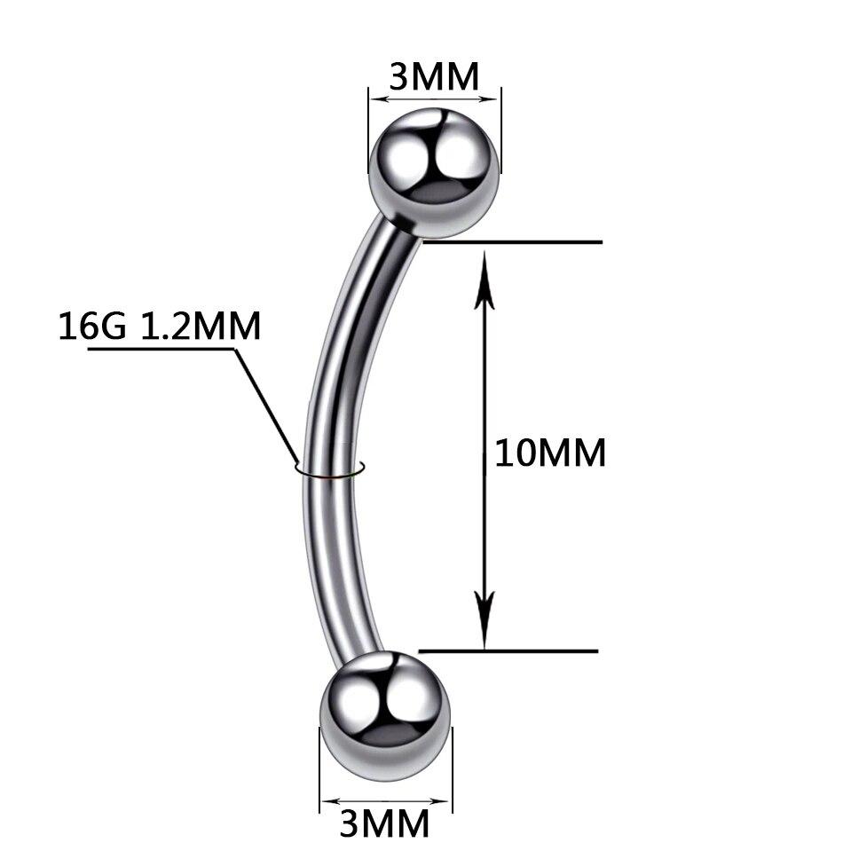 

Смешанные кольца для бровей, кольца для губ, кольцо в носу, серьги-кольца для пирсинга для женщин и мужчин, хирургическая сталь 316L, винтовой конус, ювелирные изделия для тела 1,2*8*3 мм