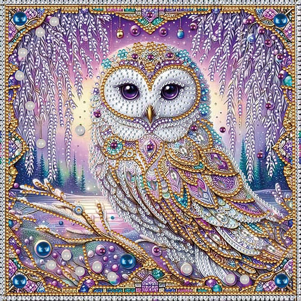 5D DIY Partial Special Shaped Drill Diamond Painting Kit Animal Fish Hot Air Balloon Cat Owl Festival Home Decoration 30x30cm