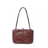 Real Leather Women's Bag Commuting Shoulder Fashionable Retro Mailman Tree Cream Vegetable Tanned Cowhide Crossbody