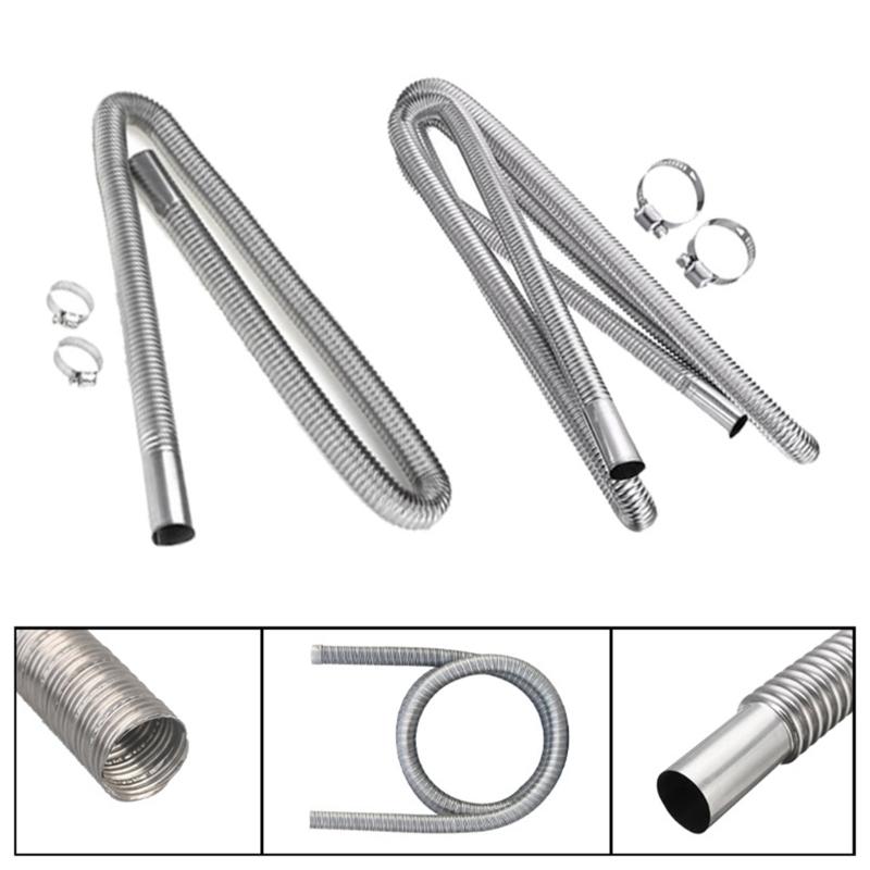 Efficient Car Heater Exhaust Pipe Stainless Steel Exhaust Duct Improve Engine Temperature for Easy Start & Reduced Wear