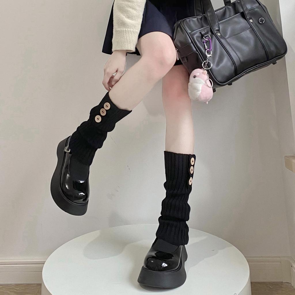 JK Spicy Girl Extra-Lange Gestrickte Beinwärmer - Dicke Warme Überknie-Socken für Damen für Herbst & Winter