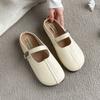 Fashion 2025 Mules Shoes for Flat Women Sandals Square Toe Soft-soled Designs Woman Slippers Comfortable Slides Summer Shoes Women 252