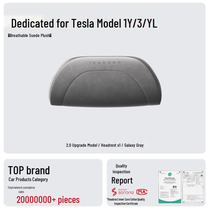 Tesla Model 3/Y/YL Headrest & Lumbar Support Neck Pillow