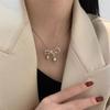 Korean Fashion Simple Bowknot  Necklace for Women Chain Trend Jewelry Accessories Gifts