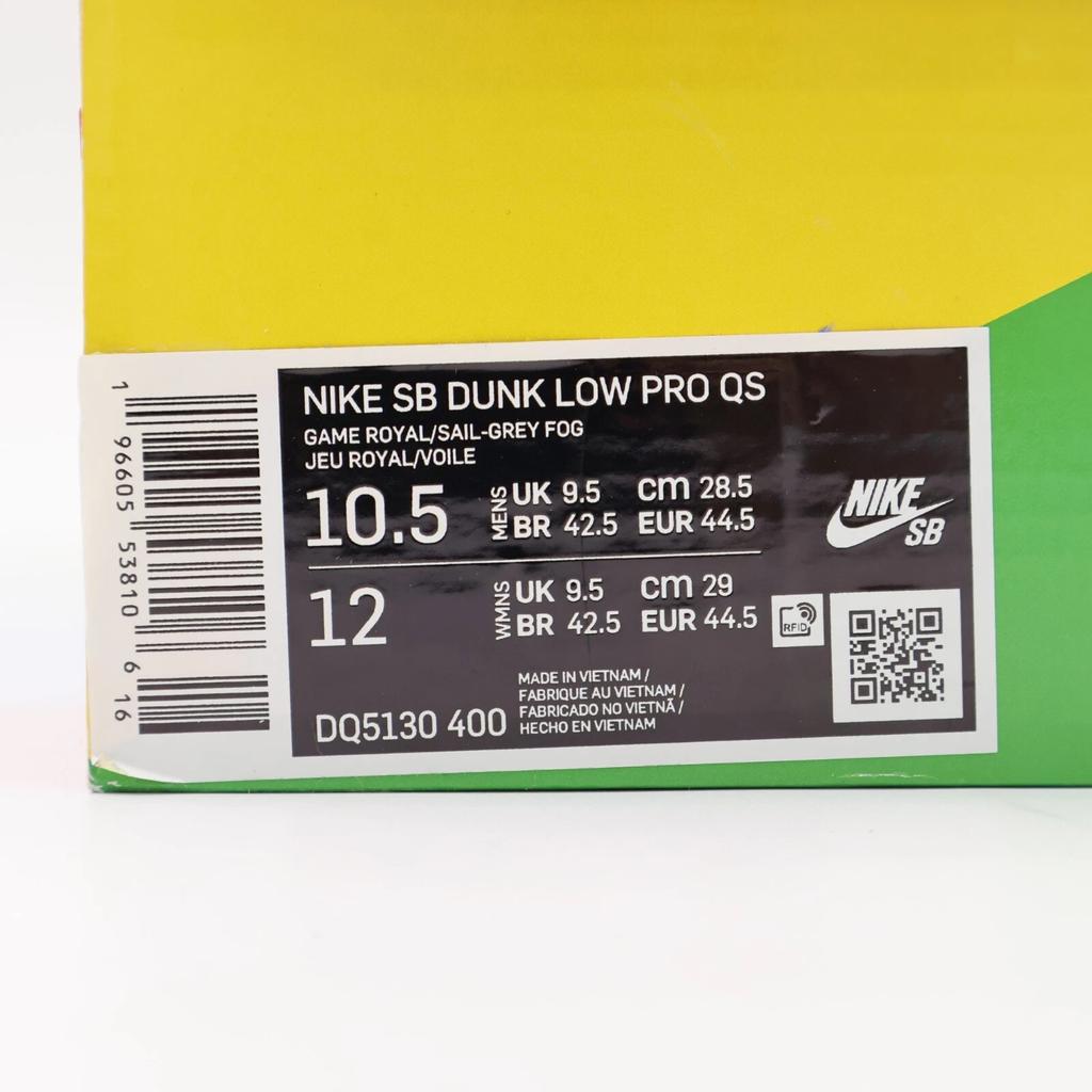 DQ5130-400 Fly Streetwear Nike SB Dunk Low Gardenia Game Royal Sail Grey (Men's)
