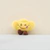 Fortune Lucky Gold Coin Pendant Plush Yuanbao Keychain  Bag Charm Toy Doll