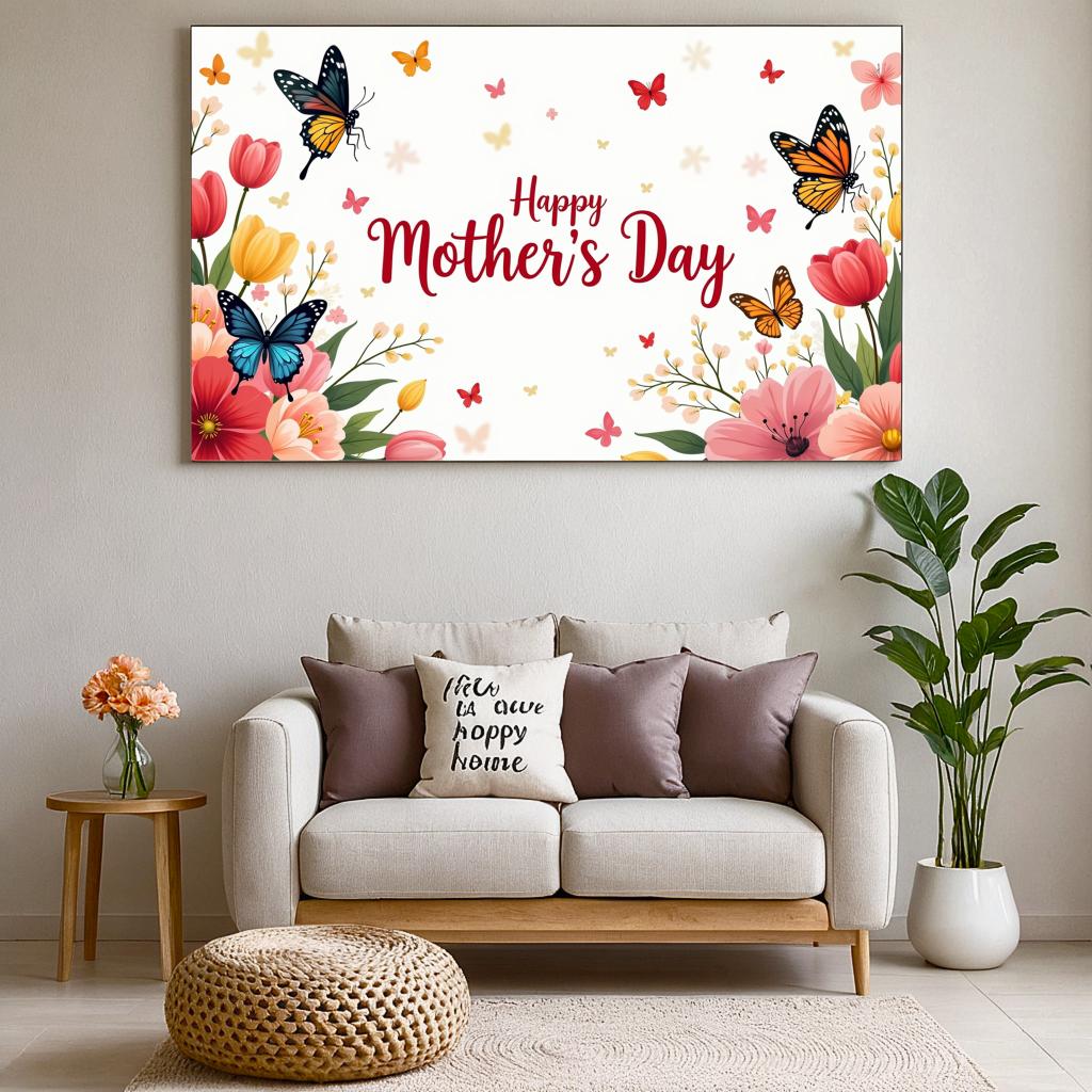 Großes Veranstaltungsbanner Muttertagsbanner Heimfeiern für Mama Familienveranstaltungen Heimdeko