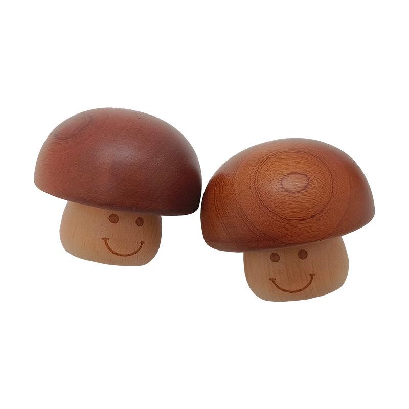 Wooden Rotating Mushroom Music Box: Castle In the Sky Children's Toy Gift