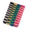 Herbst neue horizontale Streifen farblich passende Midtube-Socken für Kinder Dopamin-Mädchen-Overknee-Strümpfe Mode-Kindersocken