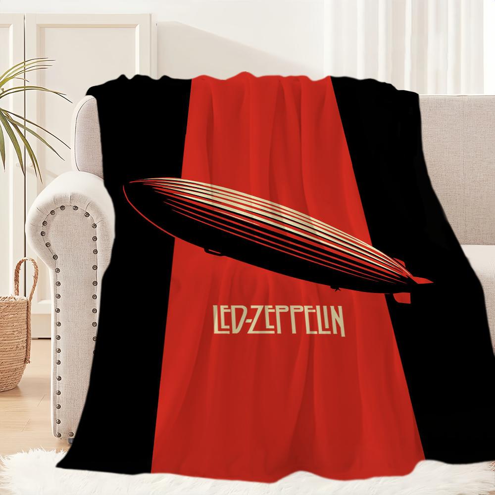 ROCK Band Deka Plyšový Kober na Spaní Pohovka pro Obývací Pokoj L-LedS Z-Zeppelin-ES Místnost Teplá Kancelář Ložnice Narozeniny Domov Cestování Dětské Dárky