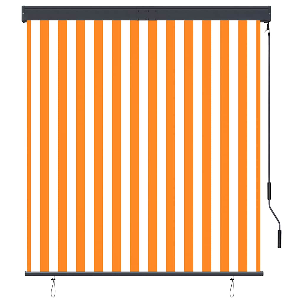 External Roller Blind, 140X250 Cm, White-Orange