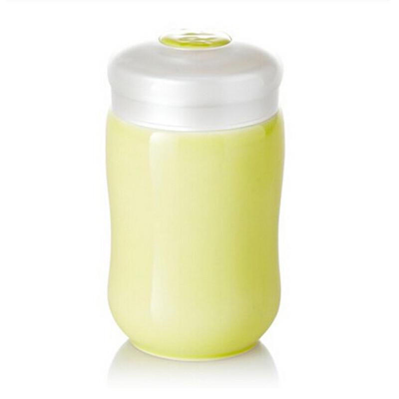 Qiántángxuān Small Happy Curve Ceramic Portable Mug, 330ML