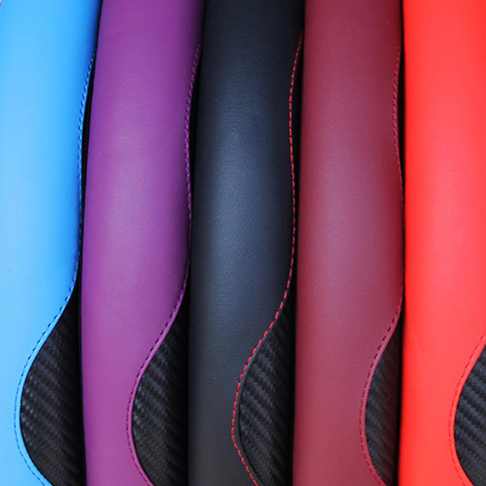 Universal Auto Car Steering Wheel Cover Anti-Slip Faux Leather Fit 38cm Steer Wheel Covers Car Interior