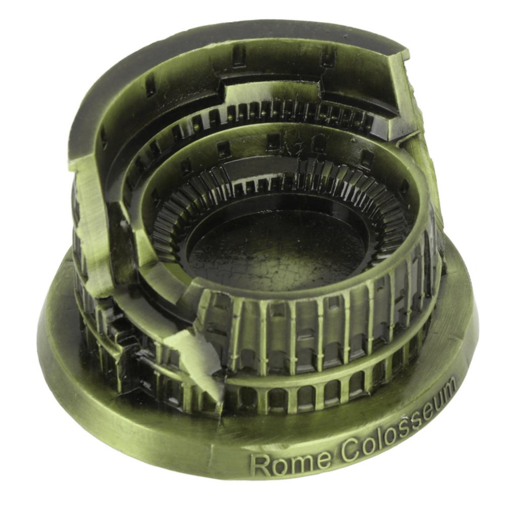 Vintage Roman Colosseum Model Miniature Roman Colosseum Arts Craft Office Home Desktop Decor
