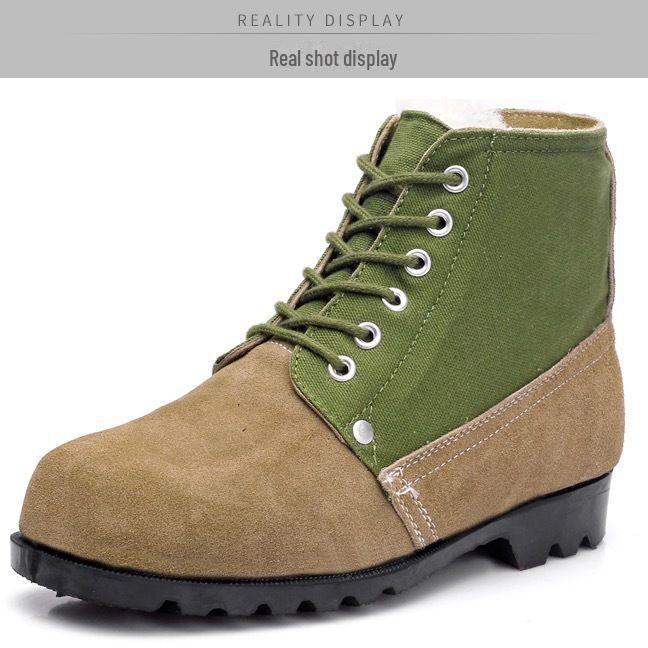 

Мужские зимние ботинки из шерсти с очень толстым верхом — защита от холода, защита, старомодный дизайн 44