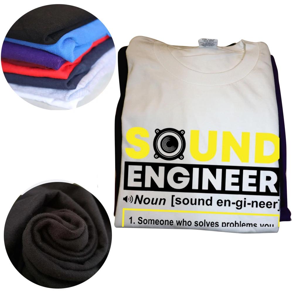 Funny Sound Engineer Noun For Audio Engineer T Shirts Graphic Cotton Streetwear Short Sleeve Birthday Gifts Summer Style T-shirt