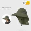 UV Protection Hat with Wide Brim Neck Flap for Men Women Adjustable Summer Outdoor Sport Safari Cap Hiking Fishing Hat