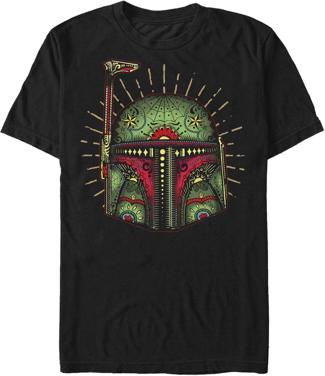 Мужская футболка Star Wars с рисунком Боба Сахарный Череп S