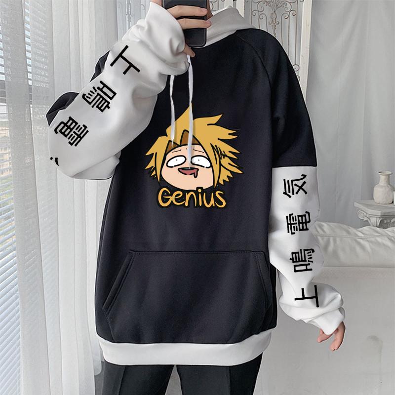 

Горячая аниме-музыка My Hero Academia Kaminari Denki с графическим принтом, толстовки с капюшоном для мужчин и женщин, повседневная свободная толстовка, уличная одежда Harajuku M оранжевый/чёрный