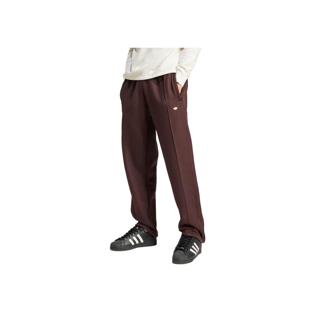 Adidas Originals Track Joggers Fashion Comfortable Soft Versatile Solid Color Straight Leg Casual Pants Men Bottoms Dark-Brown IZ3181