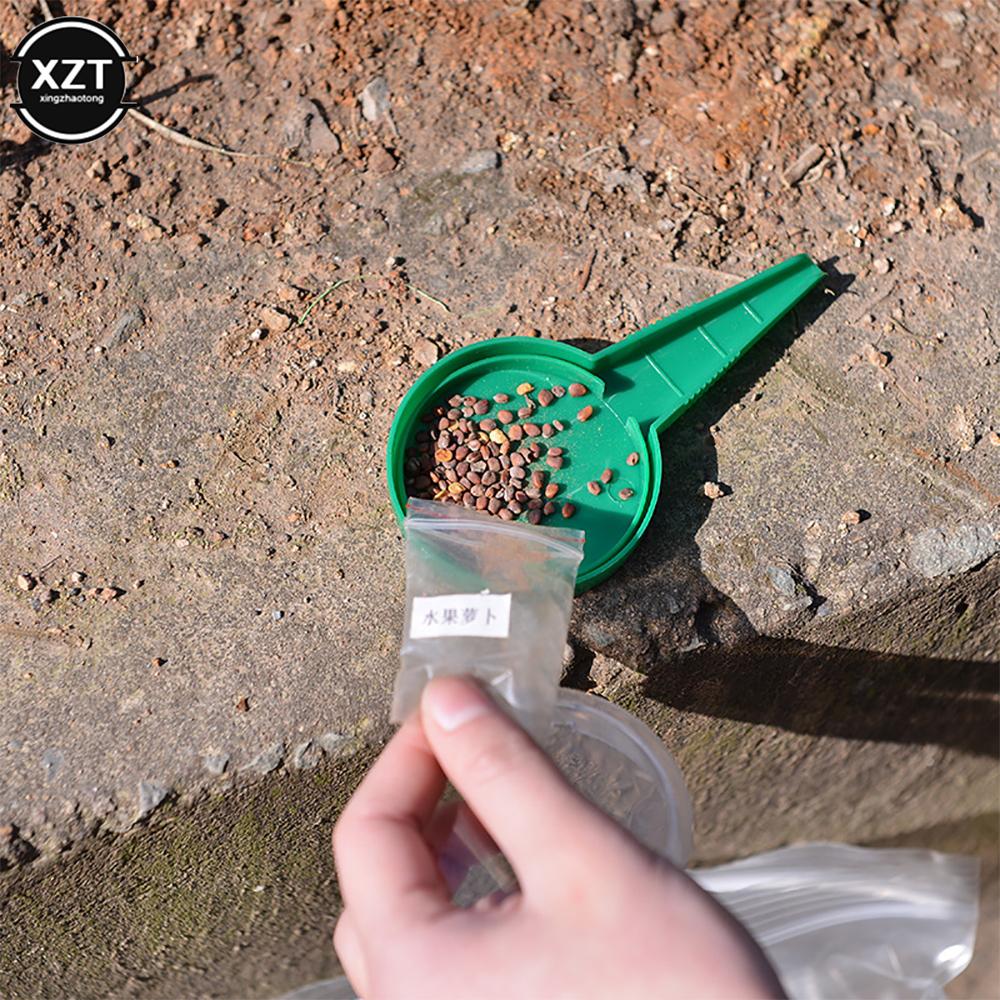 Mini Plant Seed Sower 5 File Adjustable Planter Hand Held Flower Grass Plant Seeder Garden Multifunction Seeding Dispenser Tools