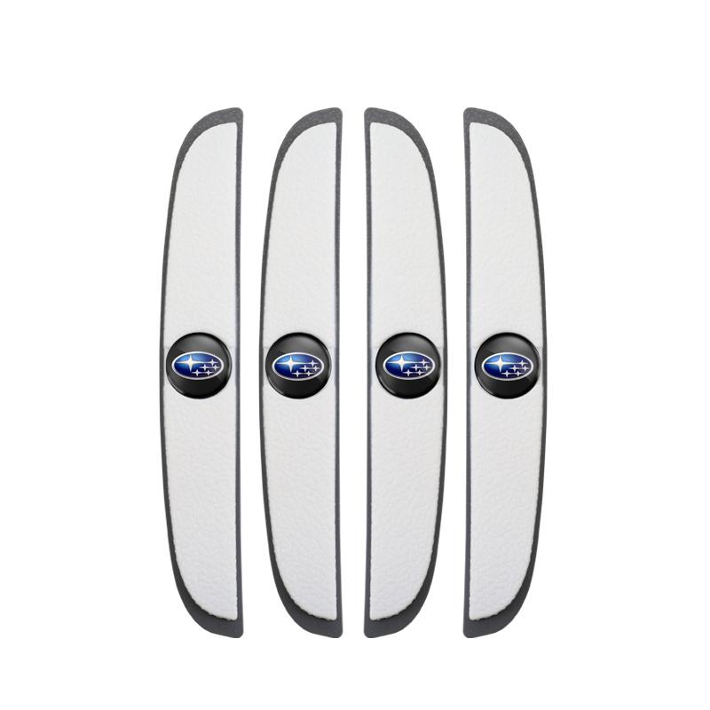 4Pcs Rubber Anti Collision Strip Car Door Protector Stickers For Subaru Outback Impreza Legacy WRX STI BRZ Forester Levorg Exiga X7
