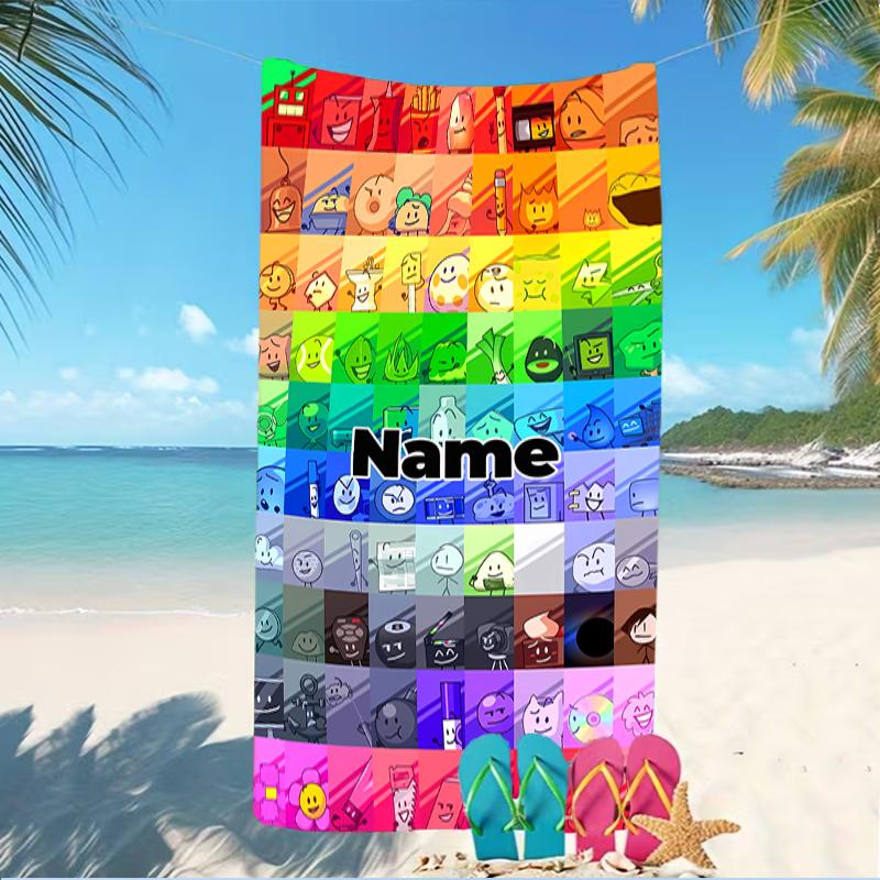 Customizable Personalized Beach Towels Nanimate Insanity Themed designs.Suitable for the Beach, Yoga, Sports;ideal As Beach Accessories