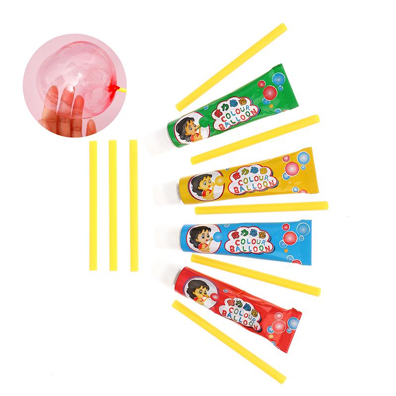 1/3Pcs Blowing Colorful Bubble Ball Plastic Balloon Won'T Burst Safe For Kids Boys Girls Gift Cartoon Magic Bubble Glue Toy