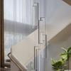 Modern LED Stair Long Chandelier Geometry Villa Duplex Pendant Lamps Luster Luxury Loft Living Room Hanging Light Fixture