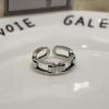 Yin Taifei Retro Silver Minimalist Open Chain Ring