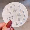 Titanium Steel One-week Stud Earrings 1 Combination Korean Fringed Bow Ins Versatile Cute Earrings for Women