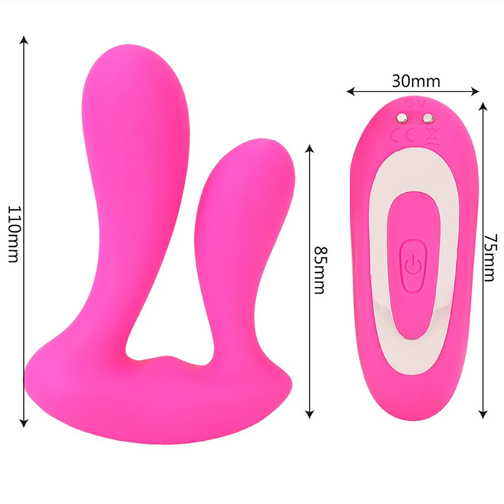 Anal Massager Wireless Vibrator Double Head  Stimulator G Spot 9 Speed USB Rechargeable Sex Toy For Woman