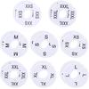 16 Pcs Clothing Size Dividers,Size Rings for Clothing Racks Round White Plastic Clothings Sizes Closet Rack Dividers Hangers Pre-Labeled (XXS-XXXL)