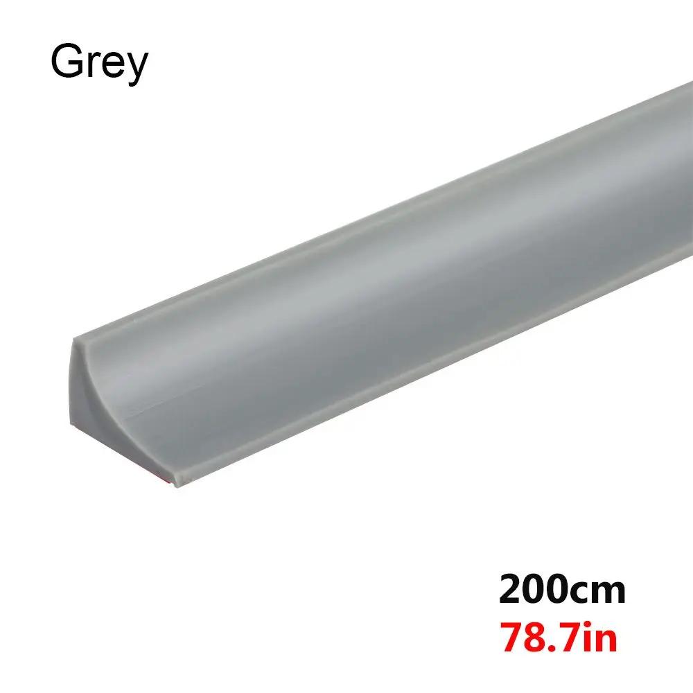 Self-Adhesive Silicone Bathroom Water Stopper Water Retaining Strip Bendable Bathroom Door Washing Machine Shower Dam Barrier