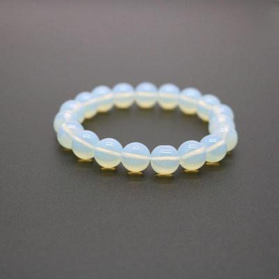 Armband mit Opalperlen im koreanischen Stil für Damen - 6/8/10 mm Elastikkordelschmuck
