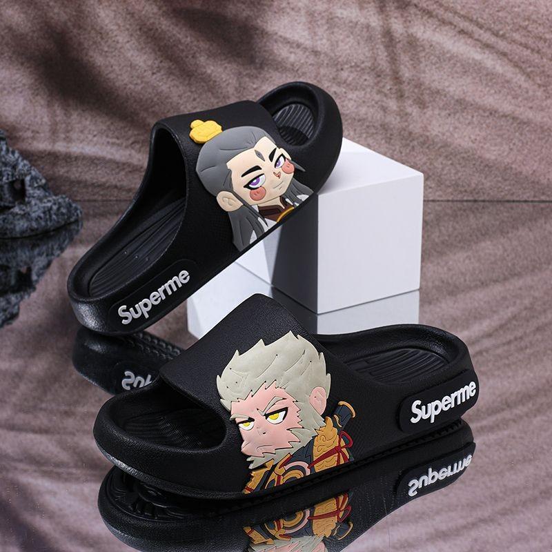 Boys Cartoon Versatile Slippers With Breathable Eva Material Ideal For Indoor And Wear Outdoor