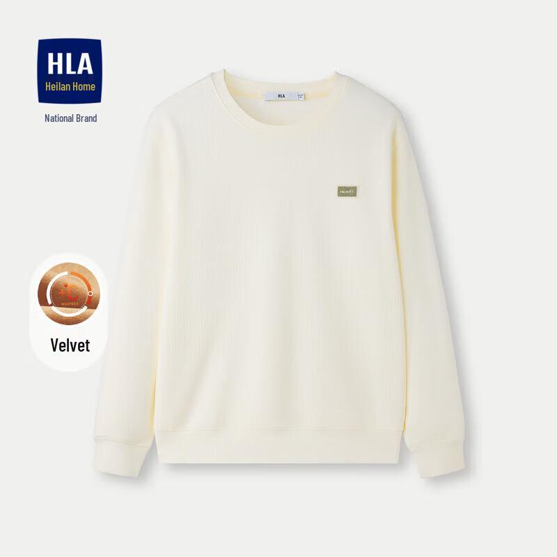 

HLA Men s Winter Round Neck Smart Fleece Lined Thickened Sweatshirt M