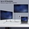 Aluminum USB C Adapter Dock Double HDTV 4K 60Hz Output Type C to HDTV Splitter for Double Monitors