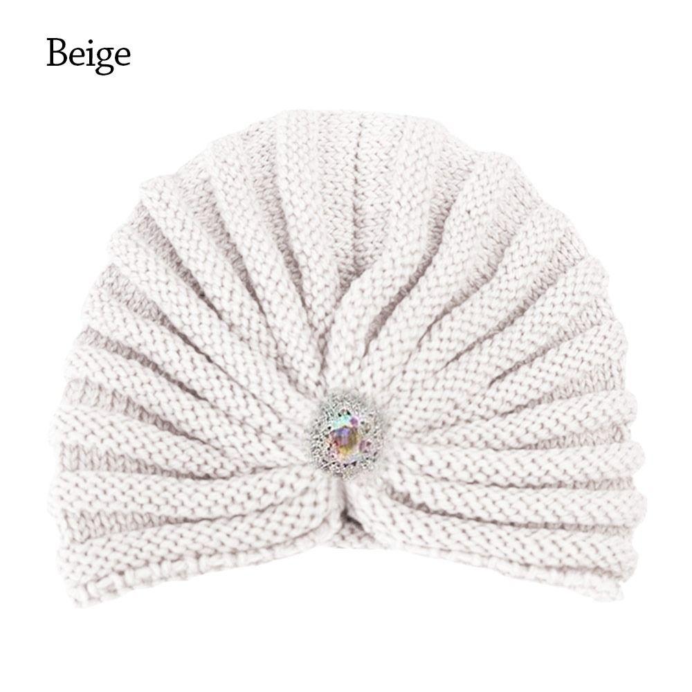 Winter Warm Hijab Caps Soft Turban Cap Fashion Knitted Hats for Women