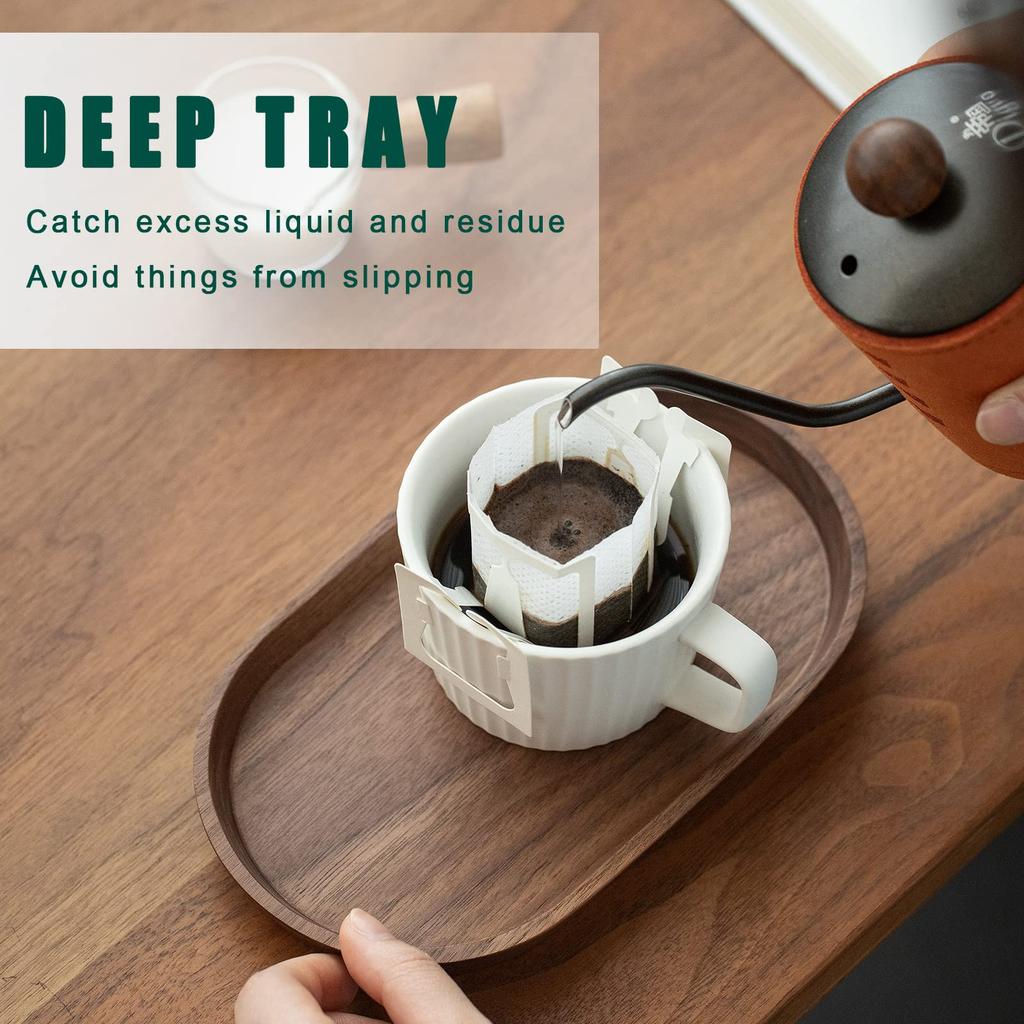 Japanese Wooden Serving Tray Oval Solid Wood Tea Coffee Snack Plate Small Exquisite Kitchen Tray