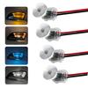 12V Universal Welcome Lamps 4Pcs Car Door LED 12V Concealed Mushroom Head Decorative Bowl Lamp for Atmosphere Accessory