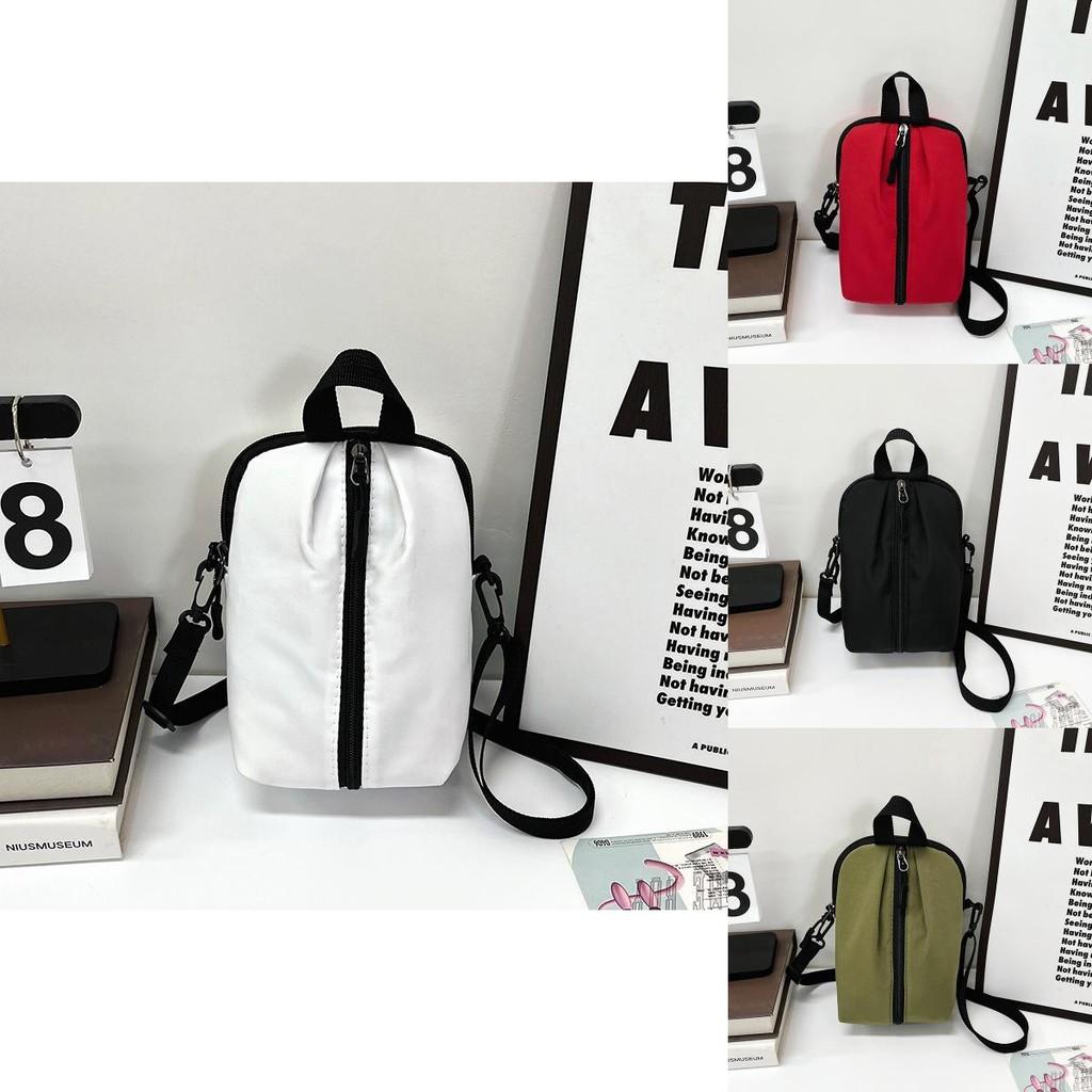 Trendy Japanese Style Fashion Crossbody Bag Stylish Small Square Purse In Green Red Black White