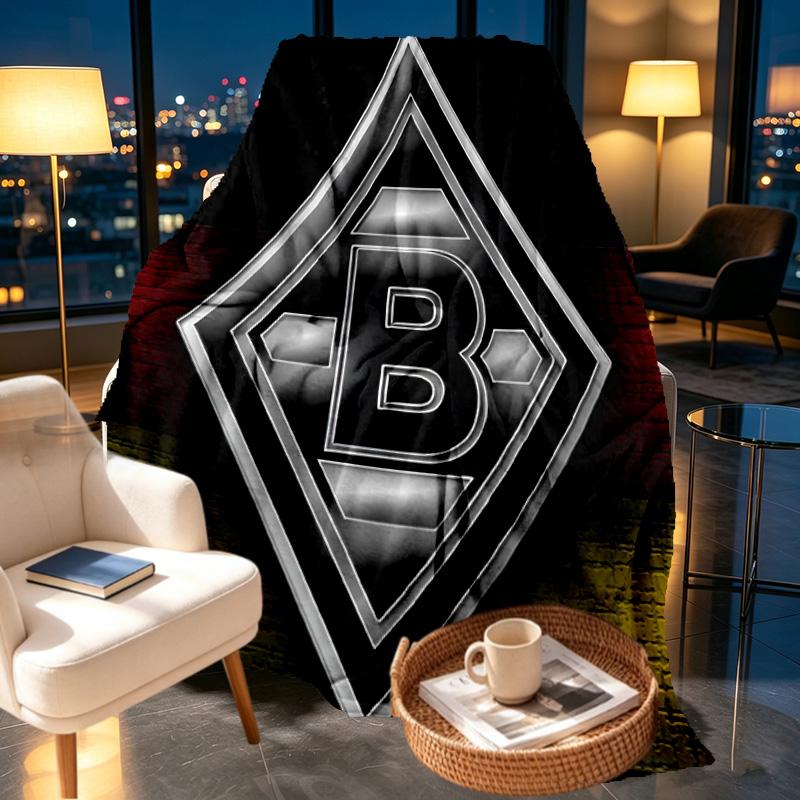 Borussia Monchengladbach Print Blanket - Soft & Comfortable, for Bedroom, Travel, Sofa, Home Decoration - Birthday Christmas Gift for Friend