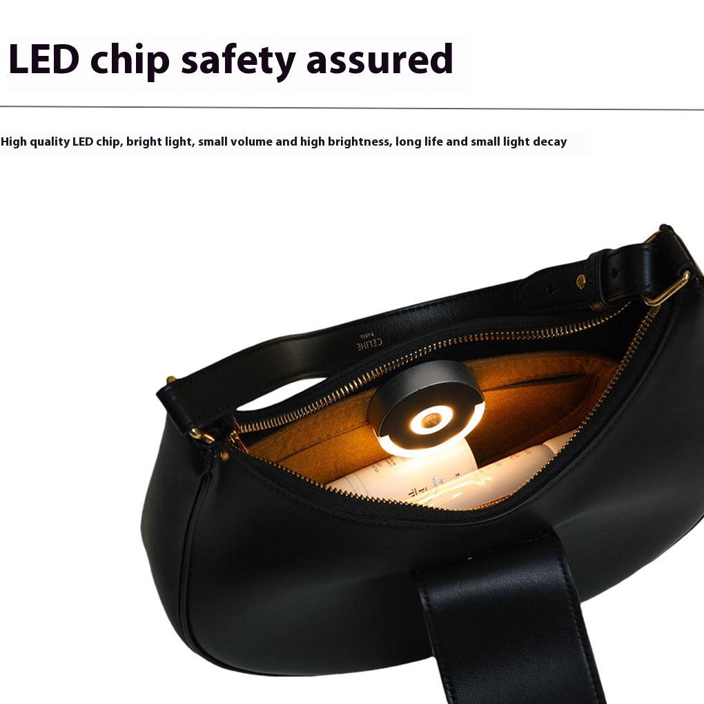 Circular Sensing Touch Light Bag Light With Convenient Hook Portable Touch Activated LED Bag Light