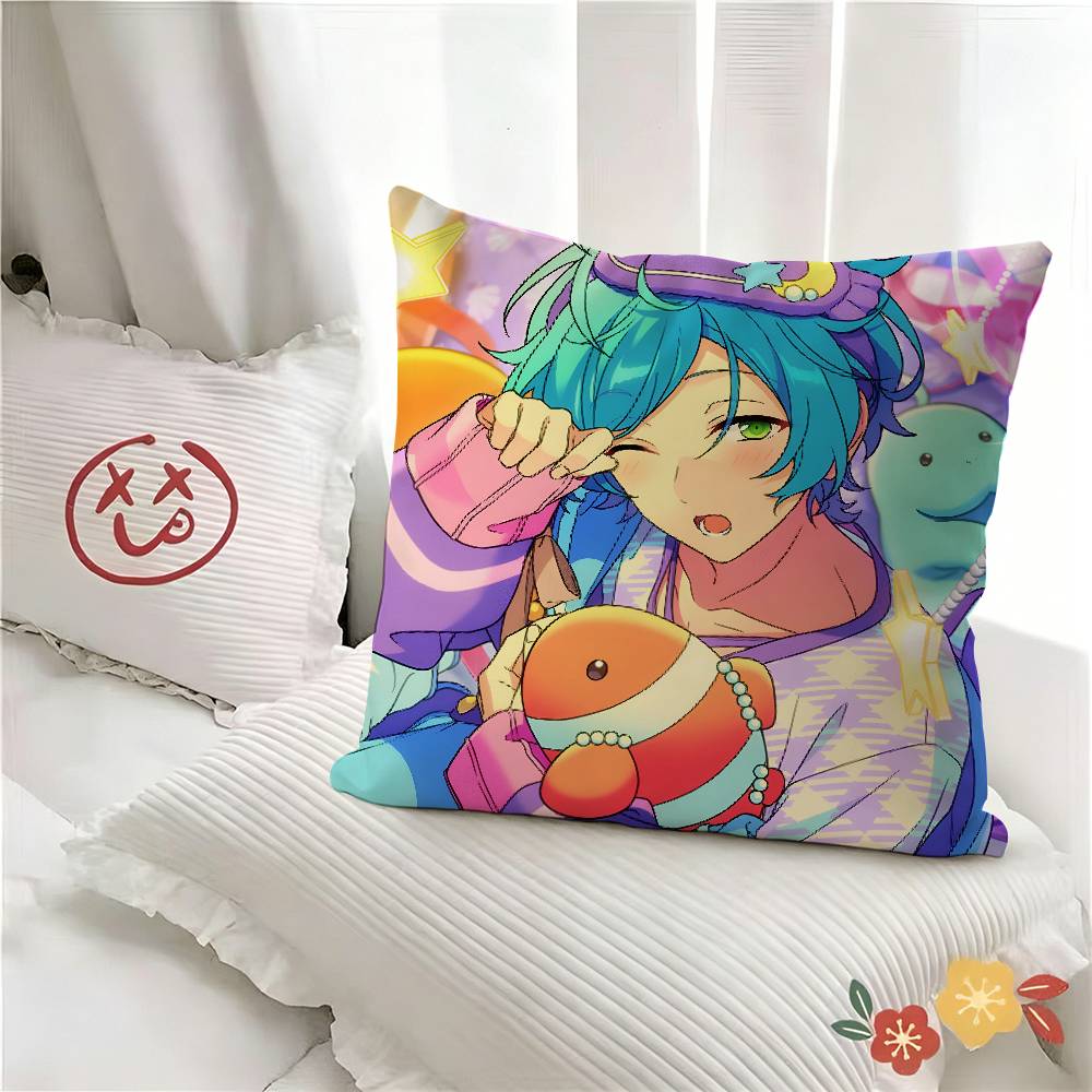 pc Music Game Shinkai Kanata Pillow Case Fashion Square Pillowcase Bedroom Sofa Room Ins Decoration Leisure 40x40cm